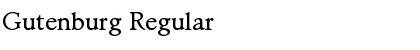 Gutenburg Regular Font