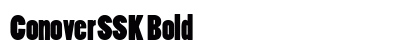 ConoverSSK Bold preview
