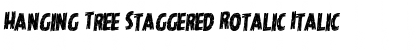 Download Hanging Tree Staggered Rotalic Font Download Hanging Tree Staggered Rotalic Font