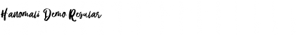 Download Hanomali Demo Font Download Hanomali Demo Font