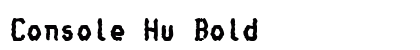 Console Hu Bold preview