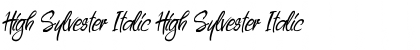 High Sylvester Italic High Sylvester Italic Font