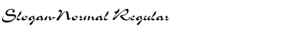 Slogan-Normal Regular Font
