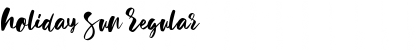 Download Holiday Sun Font