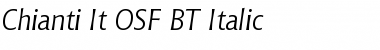Chianti It OSF BT Italic Font