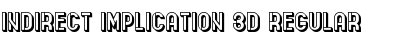 Indirect Implication 3D Font