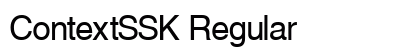 ContextSSK Regular preview