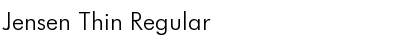 Download Jensen Thin Font Download Jensen Thin Font