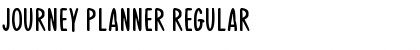 Journey Planner Regular Font