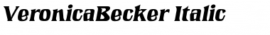 Download VeronicaBecker Font
