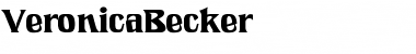 VeronicaBecker Regular Font