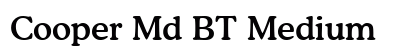 Cooper Md BT Medium preview