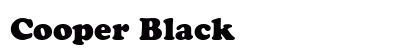Cooper Black preview
