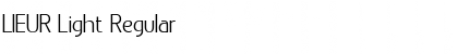 Download LIEUR Light Font
