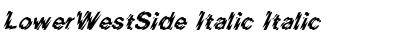 Download LowerWestSide Italic Font
