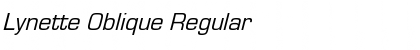 Lynette Oblique Regular Font