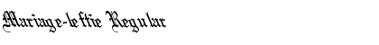 Mariage-leftie Regular Font Mariage-leftie Regular Font