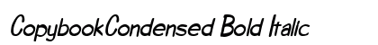 CopybookCondensed Bold Italic Preview