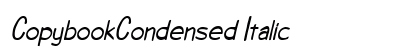 CopybookCondensed Italic Preview