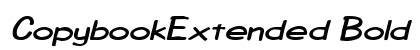 CopybookExtended Bold Italic Preview