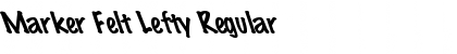 Marker Felt Lefty Regular Font