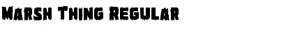 Marsh Thing Regular Font