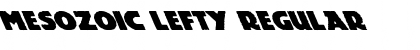 Mesozoic Lefty Regular Font