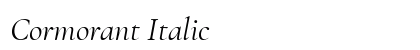 Cormorant Italic Preview