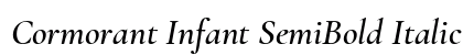 Cormorant Infant SemiBold Italic Preview