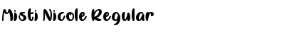 Misti Nicole Regular Font