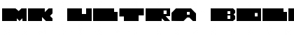 MK ULTRA Bold Font