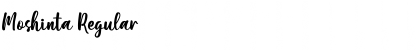 Moshinta Regular Font
