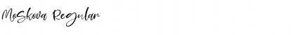 Moskova Regular Font