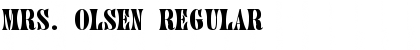 Mrs. Olsen Regular Font