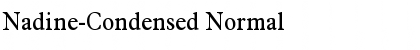 Nadine-Condensed Normal Font