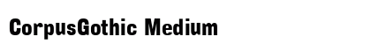CorpusGothic Medium Preview