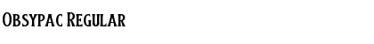 Download Obsypac Font