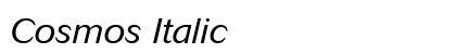 Cosmos Italic Preview