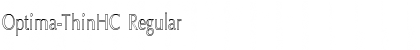 Download Optima-ThinHC Font Download Optima-ThinHC Font