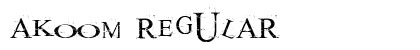 akoom Regular preview