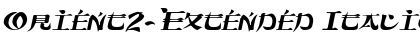 Download Orient2-Extended Font Download Orient2-Extended Font