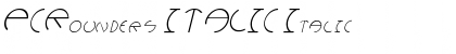 Download PCRounders ITALIC Font
