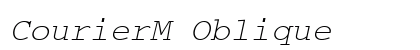 CourierM Oblique Preview
