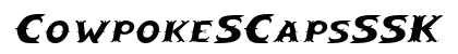 CowpokeSCapsSSK Italic Preview
