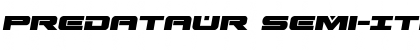 Download Predataur Semi-Italic Font