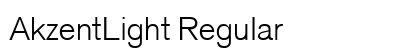 AkzentLight Regular preview