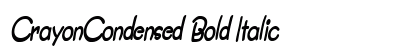 CrayonCondensed Bold Italic Preview