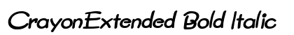 CrayonExtended Bold Italic Preview