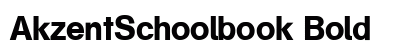 AkzentSchoolbook Bold Preview