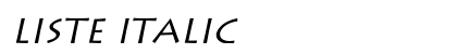 Liste Italic Preview